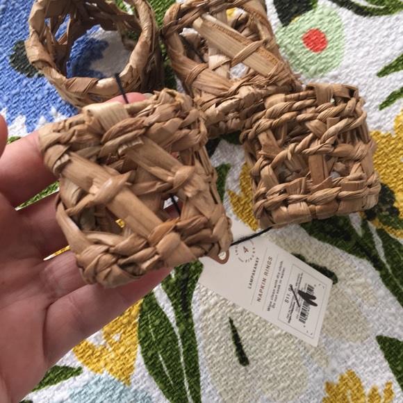 Hearth & Hand | 4 Pack Woven Napkin Rings - Picture 5 of 5